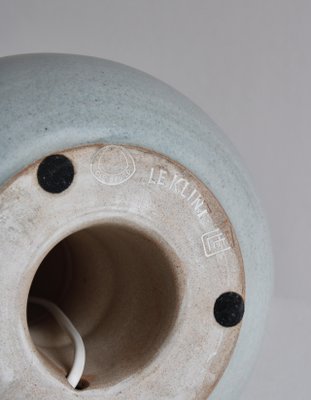 Blue Stoneware Table Lamp by Ole Bøgild for Le Klint, Denmark, 1970s-WRF-1441704