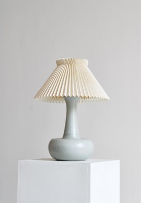 Blue Stoneware Table Lamp by Ole Bøgild for Le Klint, Denmark, 1970s-WRF-1441704