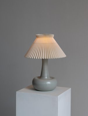 Blue Stoneware Table Lamp by Ole Bøgild for Le Klint, Denmark, 1970s-WRF-1441704