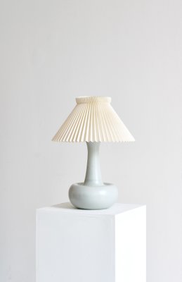 Blue Stoneware Table Lamp by Ole Bøgild for Le Klint, Denmark, 1970s-WRF-1441704