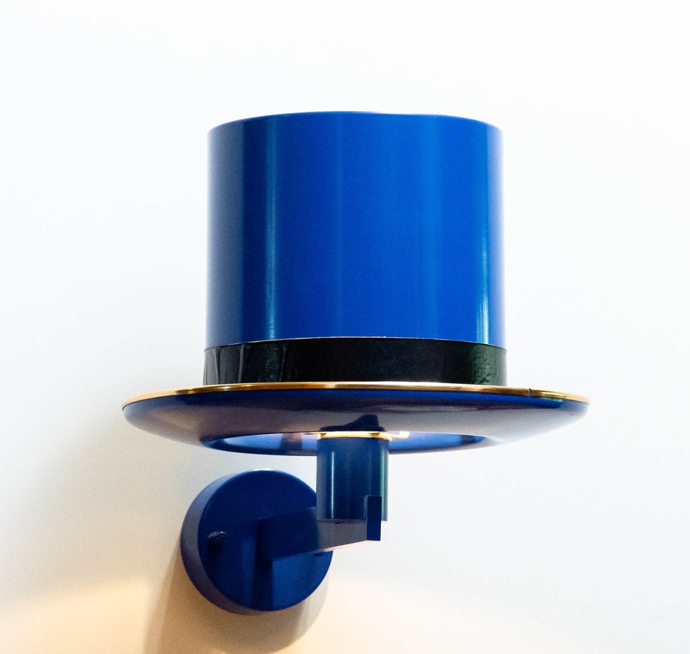 Blue Surreal Top Hat Model V298 Wall Light by Hans Agne Jakobsson for Hans-Agne Jakobsson Ab Markaryd, 1960s