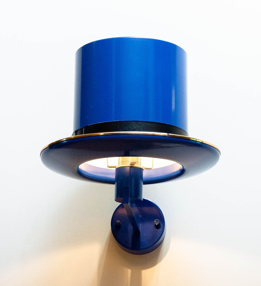 Blue Surreal Top Hat Model V298 Wall Light by Hans Agne Jakobsson for Hans-Agne Jakobsson Ab Markaryd, 1960s