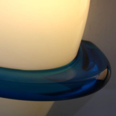 Blue Swan Wall Lamps by Tinu Aufiero for Venini, Italy, 1990s, Set of 2-DV-1822350