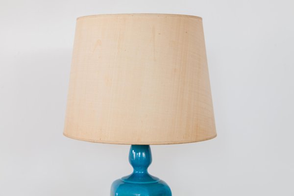 Blue Table Lamp, Italy, 1970s-KL-920474