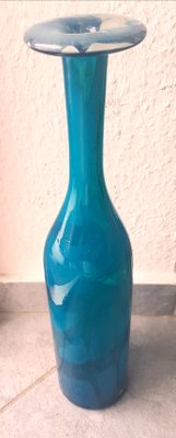 Blue Tones Bottle Vase in Ming Decor by Harris Michael for Mdina-QDP-838539