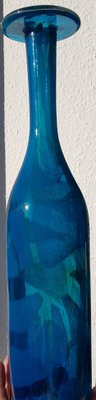 Blue Tones Bottle Vase in Ming Decor by Harris Michael for Mdina-QDP-838539