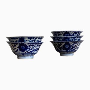 Blue & White Bowls, Set of 5-IZA-1744910