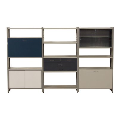 Blue, White, Gray 5600 Storage Furniture with Secretaire by Andre Cordemeyer for Gispen, 1950s-ZT-1750548