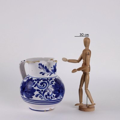 Blue & White Majolica Jug-VMM-2026544