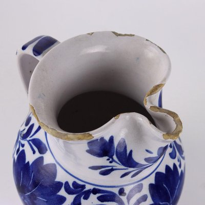 Blue & White Majolica Jug-VMM-2026544