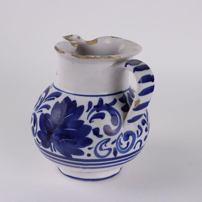 Blue & White Majolica Jug-VMM-2026544