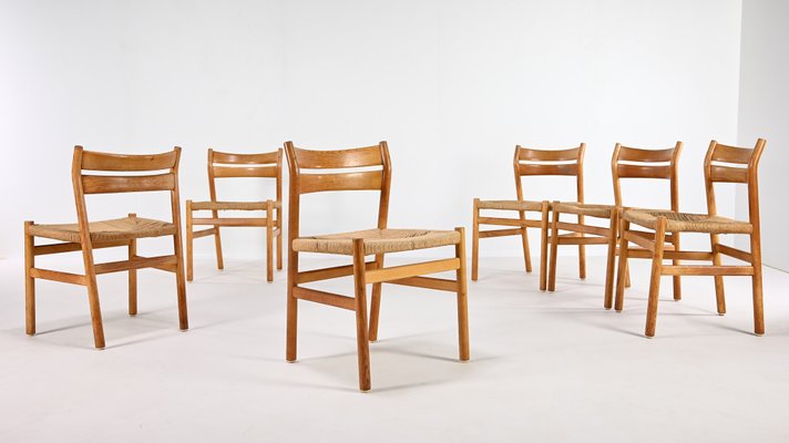 Bm-1 Chairs by Børge Mogensen for C.M. Madsens Møbelfabrik, 1960s, Set of 6-ERF-2040549