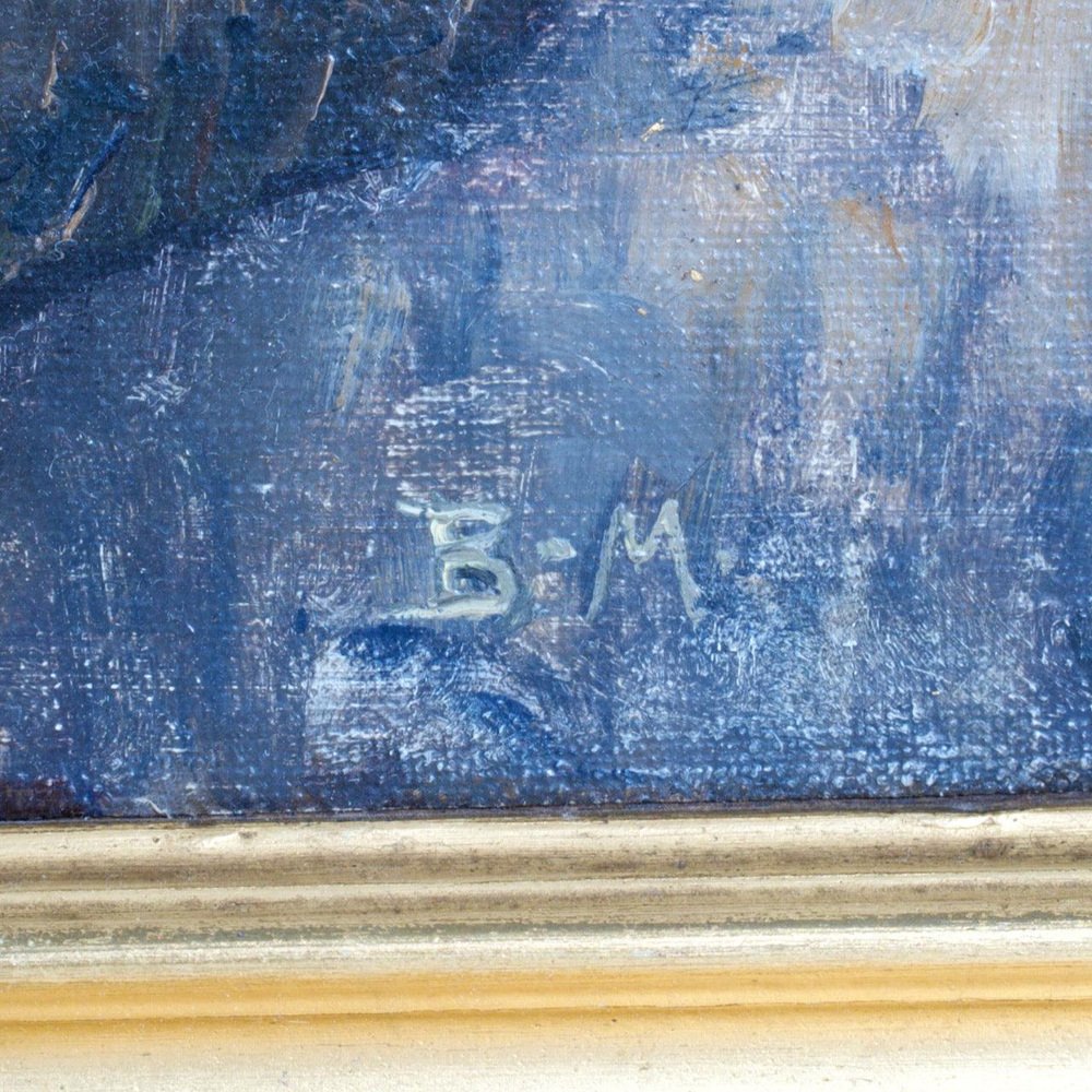 BM, 1900s, Oil, Framed