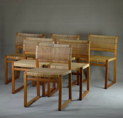 BM 61 Chairs by Børge Mogensen for Lauritsen & Søn, Set of 6-RNM-951800