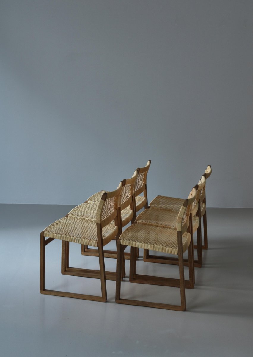 Bm61 Dining Chairs by Børge Mogensen for P. Lauritsen & Son, 1950s, Set of 6