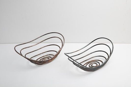 Boarder Basket by Lino Sabattini, 1950s, Set of 2