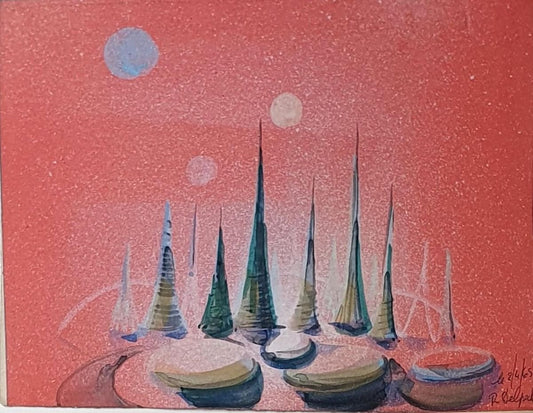 Boats - Mixed Media by J.-R. Delpech - 1965 1965