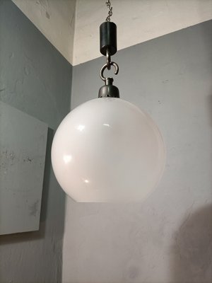 Boccia LS10 Pendant Lamp with Small Clear Glass Sphere by Luigi Caccia Dominioni for Azucena, 1970s-OHK-1739525