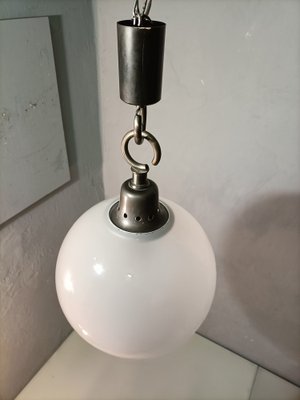 Boccia LS10 Pendant Lamp with Small Clear Glass Sphere by Luigi Caccia Dominioni for Azucena, 1970s-OHK-1739525