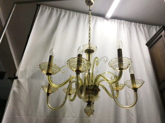 Bochemia Glass Chandelier, 1950s-WQQ-822009