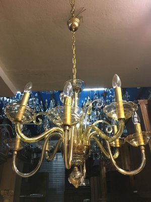 Bochemia Glass Chandelier, 1950s-WQQ-822009