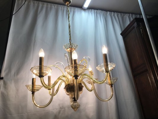 Bochemia Glass Chandelier, 1950s-WQQ-822009