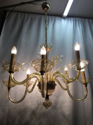 Bochemia Glass Chandelier, 1950s-WQQ-822009