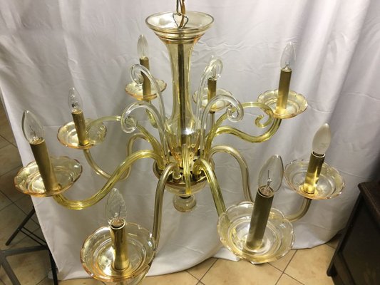 Bochemia Glass Chandelier, 1950s-WQQ-822009