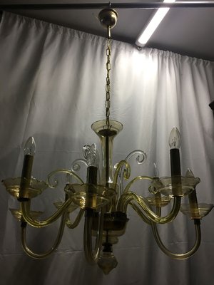 Bochemia Glass Chandelier, 1950s-WQQ-822009