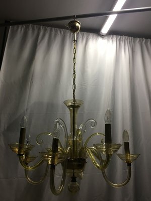 Bochemia Glass Chandelier, 1950s-WQQ-822009