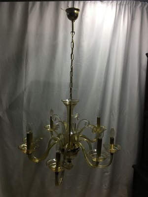 Bochemia Glass Chandelier, 1950s-WQQ-822009