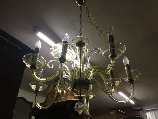 Bochemia Glass Chandelier, 1950s-WQQ-822009