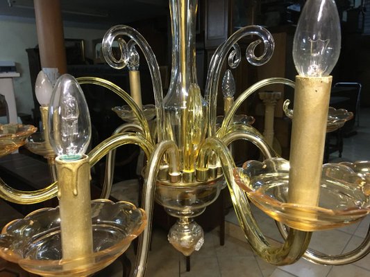 Bochemia Glass Chandelier, 1950s-WQQ-822009