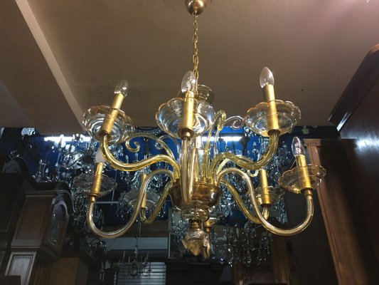 Bochemia Glass Chandelier, 1950s-WQQ-822009