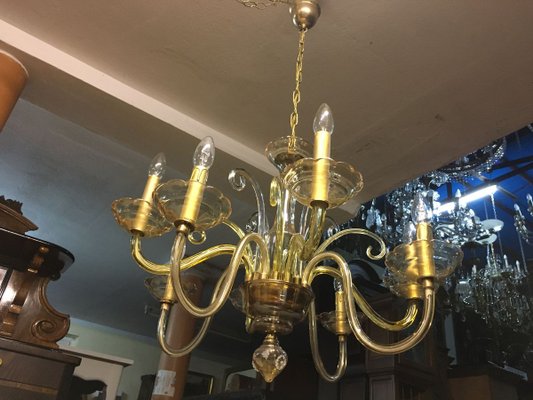 Bochemia Glass Chandelier, 1950s-WQQ-822009