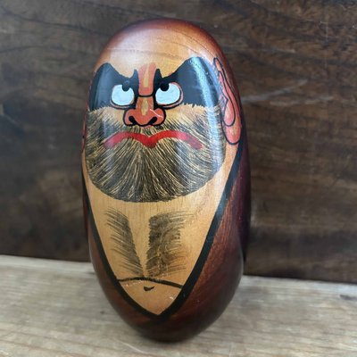 Bodhidhirma Buddha Daruma Kokeshi Doll by Seifu Gono, Japan, 1980s-DWL-1799095