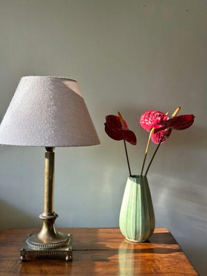 Böhlmarks Brass Column Table Lamp. 1930s-ARN-2026616