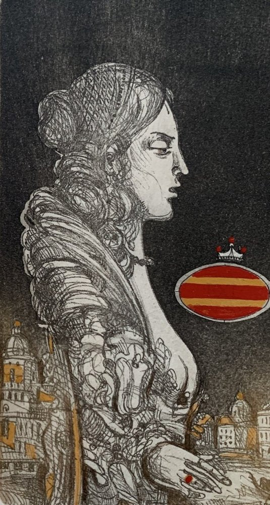 Bogdan Pikulicki, Untitled (A Lady), Print and Collage on Paper, 1997