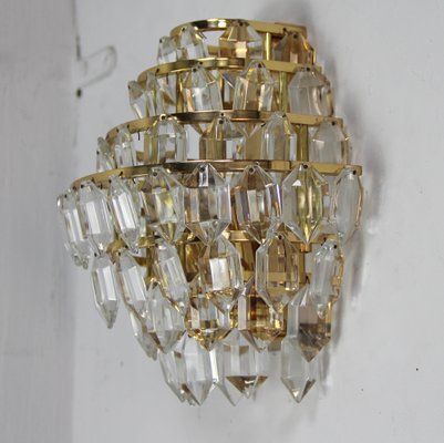 Bohemia Gold and Glass Wall Lights, 1960s-NE-1451403