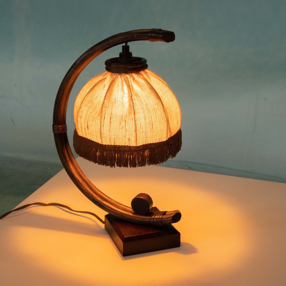 Bohemian Arch Table Lamp with Matching Shade