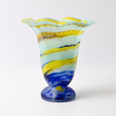 Bohemian Art Deco Glass Vase from Franz Tomschick, 1920s-IXK-1789029