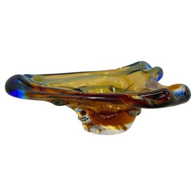 Bohemian Art Glass Ashtray attributed to Josef Hospodka, 1960s-TZ-1398648