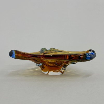 Bohemian Art Glass Ashtray attributed to Josef Hospodka, 1960s-TZ-1398648