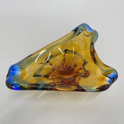 Bohemian Art Glass Ashtray attributed to Josef Hospodka, 1960s-TZ-1398648