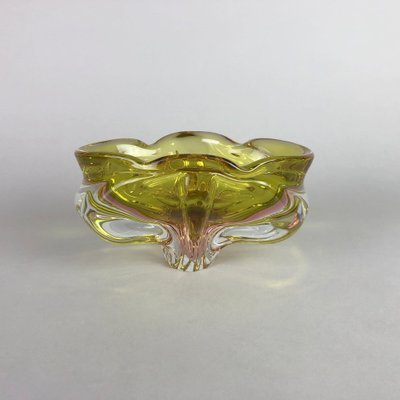 Bohemian Art Glass Bowl or Ashtray by Josef Hospodka, 1960s-TZ-1355404