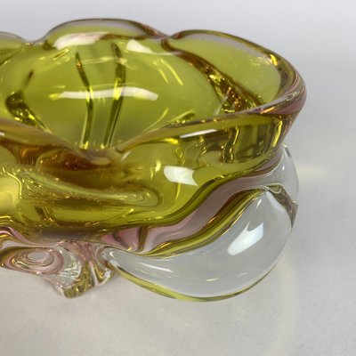 Bohemian Art Glass Bowl or Ashtray by Josef Hospodka, 1960s-TZ-1355404