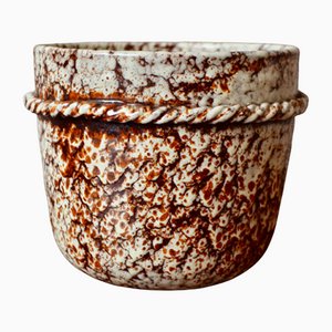 Bohemian Ceramic Cache Pot by the Potters of Accolay-AIU-1107645