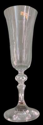 Bohemian Crystal Glasses with Carved Pedestals, 1960s, Set of 38-SNX-1792470