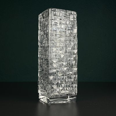 Bohemian Crystal Vase by Vladimír Žahour for Poděbrady Glassworks, Former Czechoslovakia, 1960s-WQC-2020672