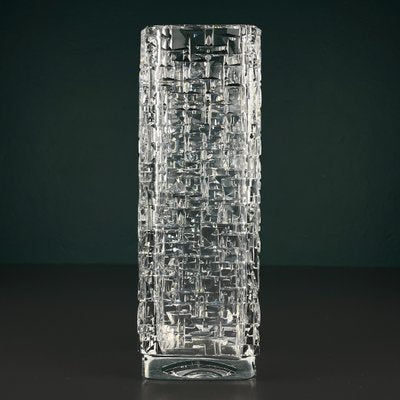 Bohemian Crystal Vase by Vladimír Žahour for Poděbrady Glassworks, Former Czechoslovakia, 1960s-WQC-2020672